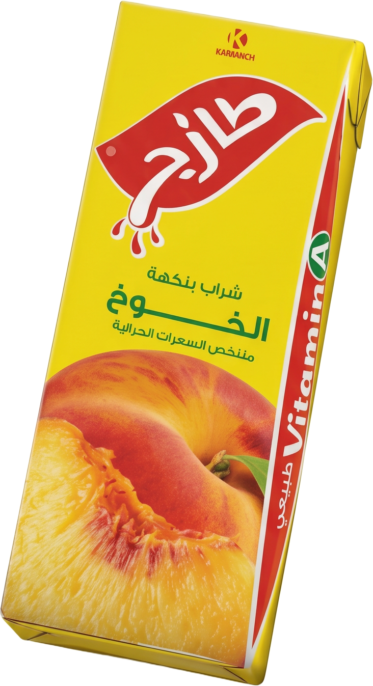 شراب بنكهة الخوخ — كرتون
